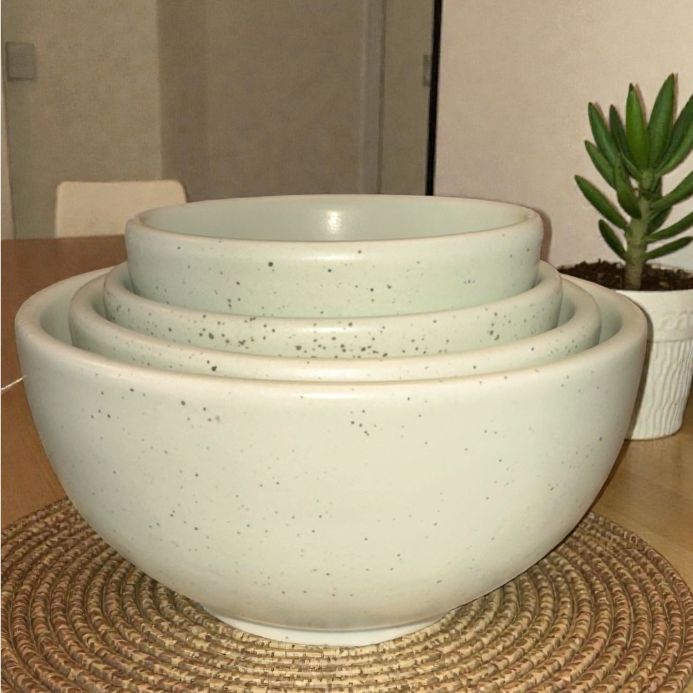 Greg Natale x FabFitFun Measuring Cups in Sage/speckle NWOB Limited Edition 2024
